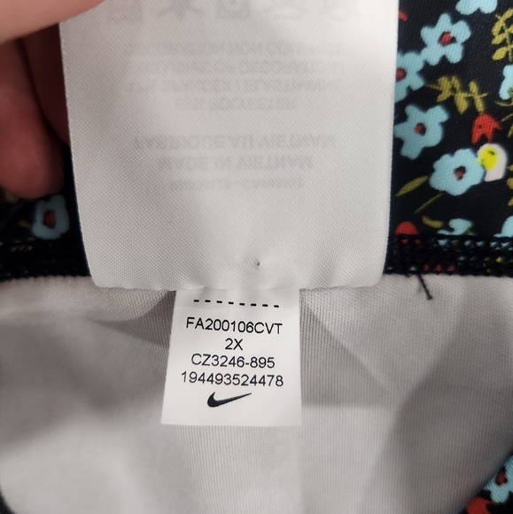 Nike One Drift 7/8 Tights Floral Leggings  2X T2 - Picture 6 of 12